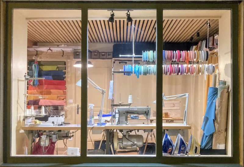 Vitrine 3 boutique, partie atelier